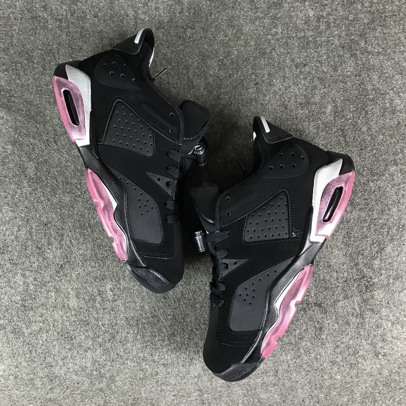 Air Jordan 6 Low Sun Blush Black Pink Lover Shoes